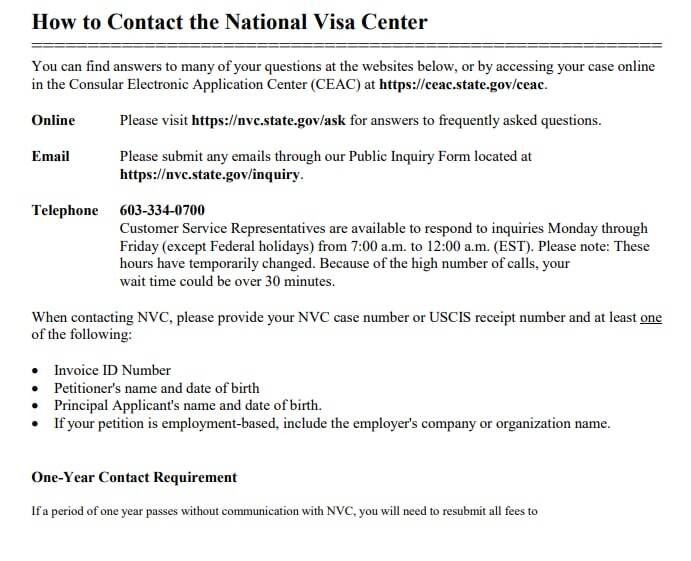 How to contact NVC: online form, email and phone 603-334-0700